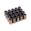 Muteki Open End Lug Nuts 12x1.25 Titanium Chrome / Blue Ring - Universal | HR3805TU