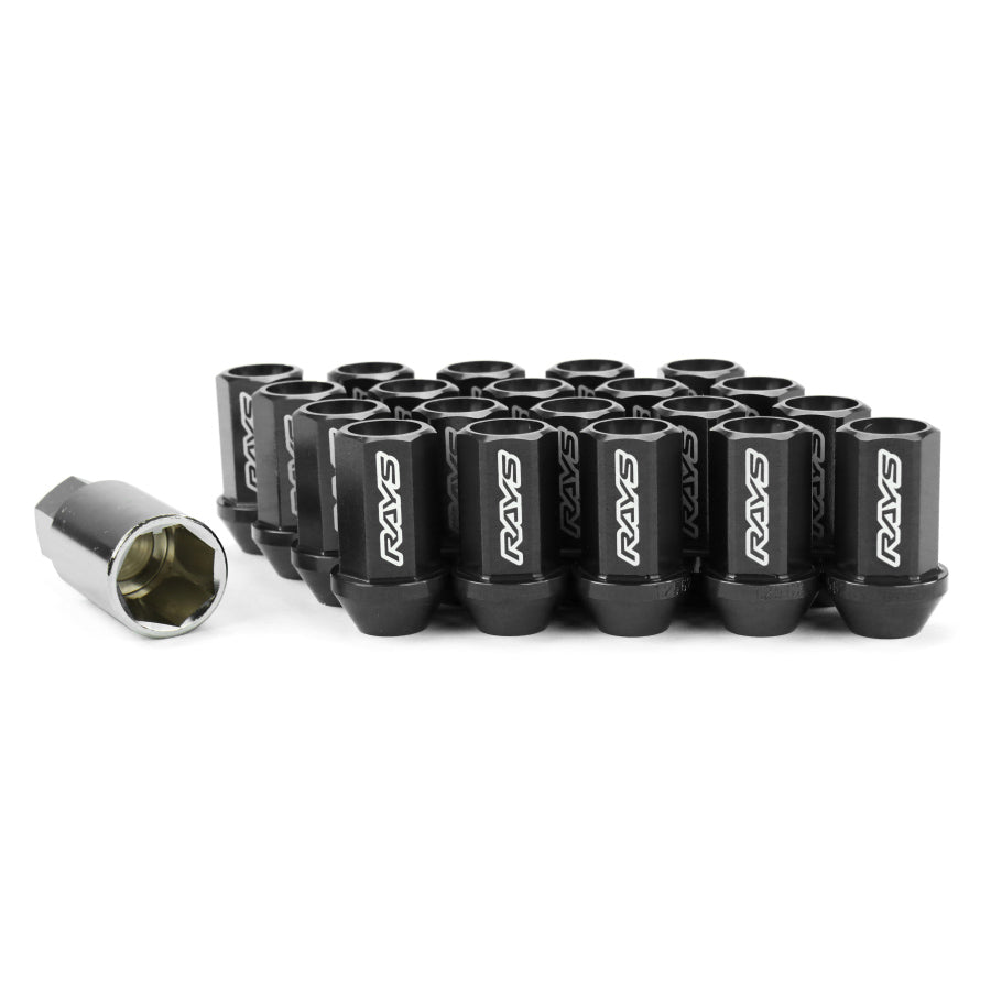 Volk Racing Dura-Nut L42 Straight Type Lug Nuts 12x1.25 Black - Univer ...